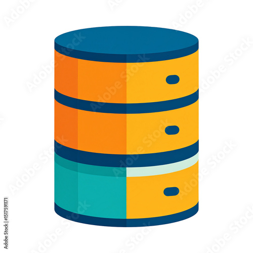 Database Server Icon Data Storage Illustration