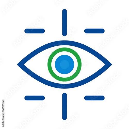 Abstract Eye Icon Design Graphic Illustration