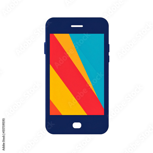 Colorful Smartphone Screen Abstract Design