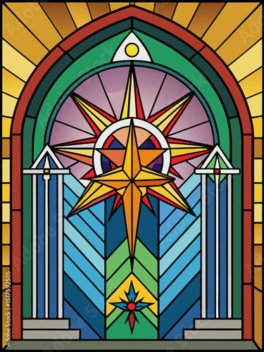 Jesus , Stained Glass Style, Full body , window temple	
sun, stained glass style, full body, window temple, glass, window, stained, church, stained glass, religion, cathedral, art, saint, religious, c
