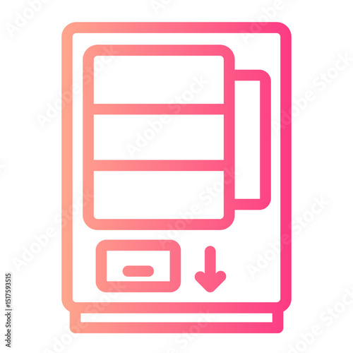 vending machine gradient icon