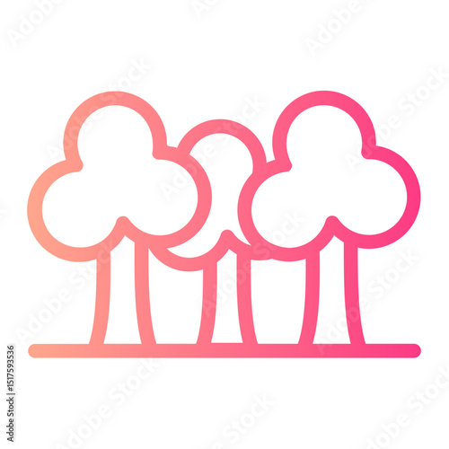 trees gradient icon