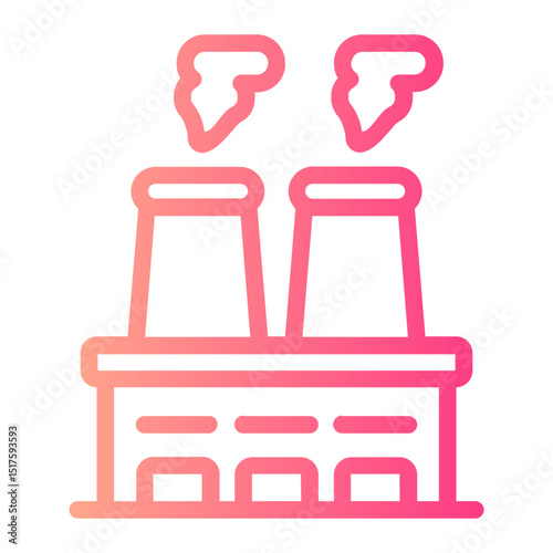 factory gradient icon