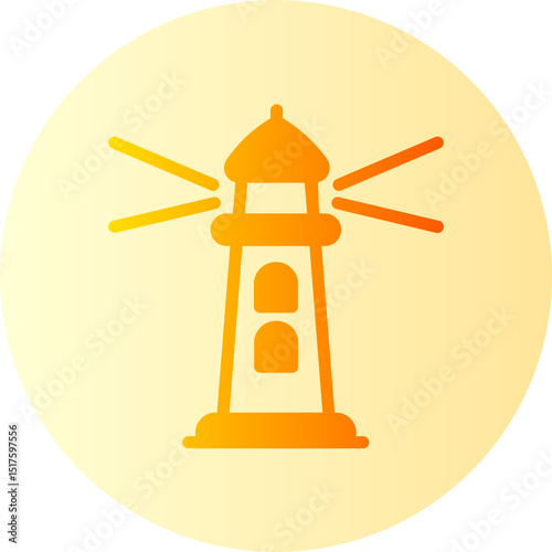 lighthouse gradient icon