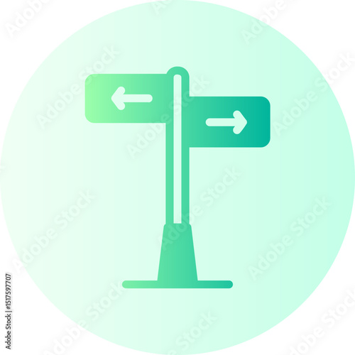 guidepost gradient icon