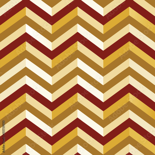 Pattern seamless chevron abstract wave background stripe gold luxury color and line. Geometric line vector. Christmas background.
