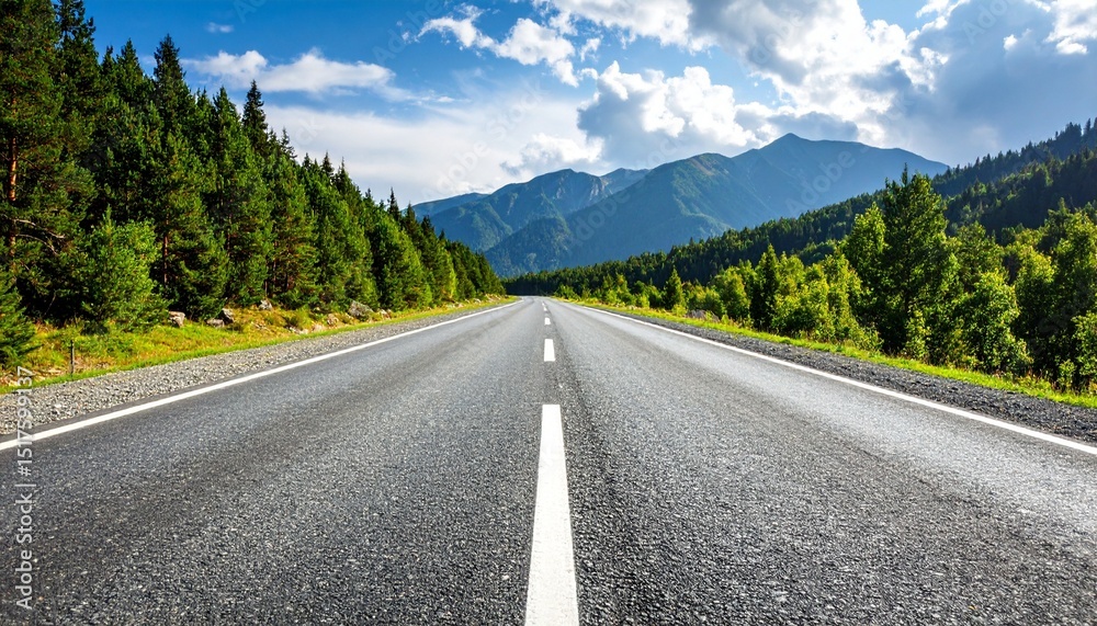 Naklejka premium road in mountains