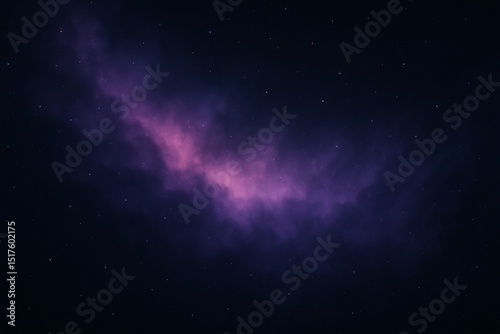 Smooth celestial sky with violet, pink, and blue nebula blending into dark space, stars twinkling gently, dreamy and majestic atmosphere