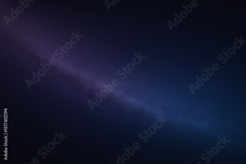 Elegant cosmic gradient from deep space purple to midnight blue with gentle star trails and soft galactic fog, minimal yet majestic galaxy backdrop