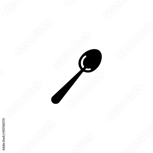 Silhouette Illustration of Spoon