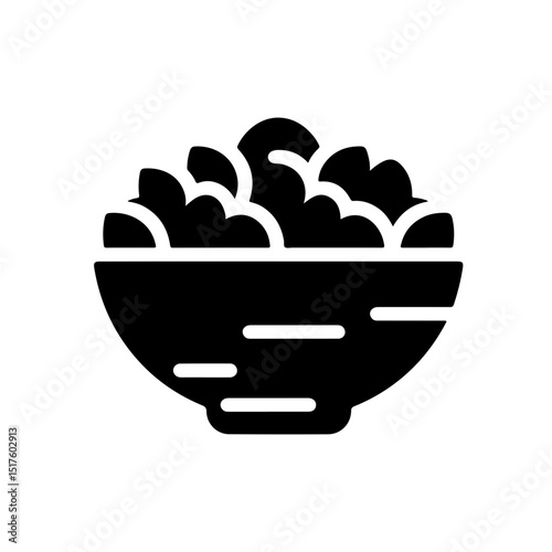 Silhouette Illustration of Salad