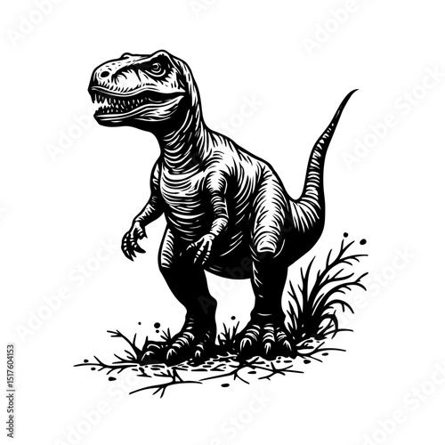 Illustration of dinosaur image vector 