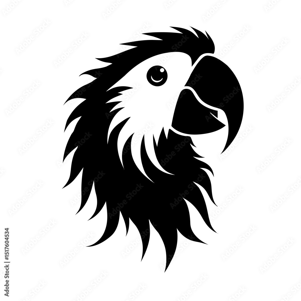 Fototapeta premium eagle head silhouette