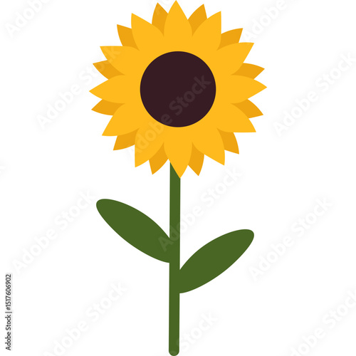 Handdrawn Sunflower Decoration