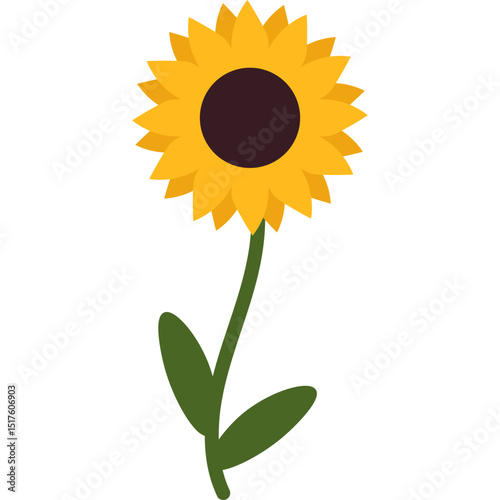 Handdrawn Sunflower Decoration