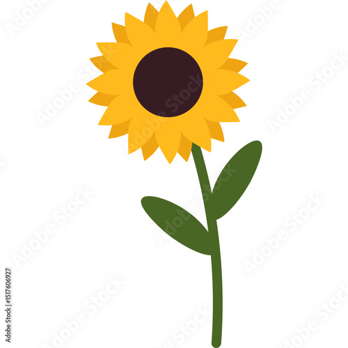 Handdrawn Sunflower Decoration