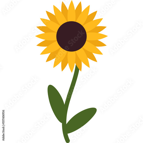 Handdrawn Sunflower Decoration