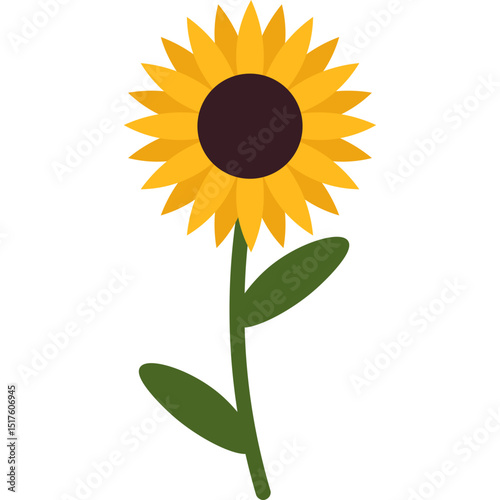 Handdrawn Sunflower Decoration