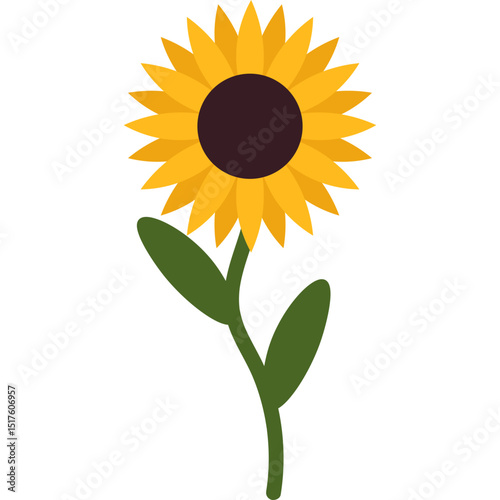 Handdrawn Sunflower Decoration