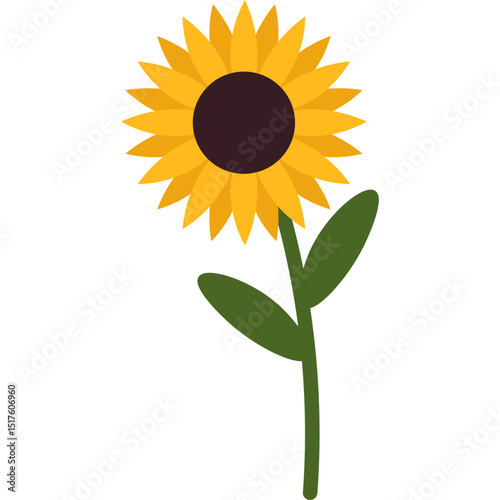Handdrawn Sunflower Decoration