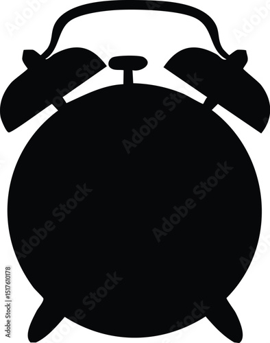 Classic Alarm Clock Silhouette
