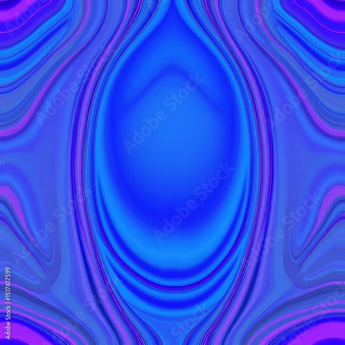 Vivid Abstract Blue and Purple Ripple Design with Liquid Aesthetic