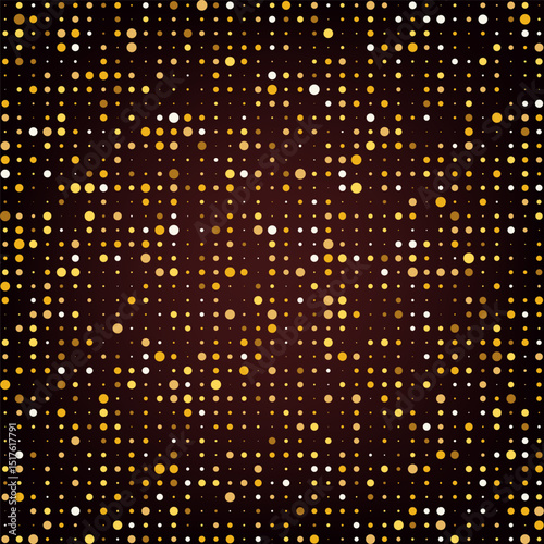 Abstract shiny gold dotted texture. Stylish halftone