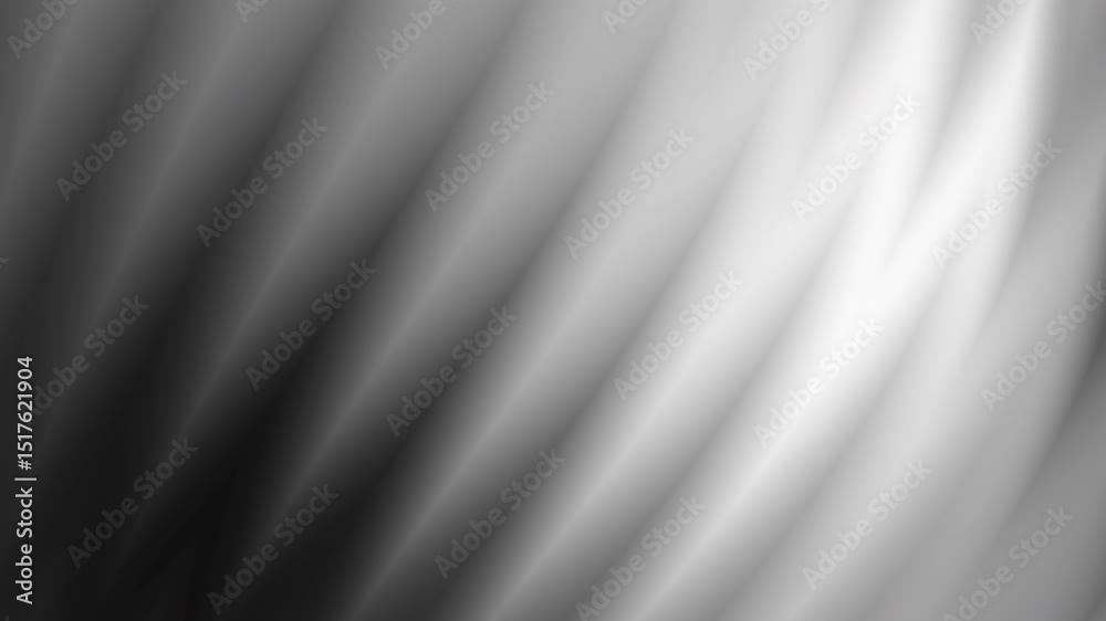 Soft Flowing Black and White Abstract Waves ,  Suitable for minimalistic designs, artistic presentations, or modern digital projects.