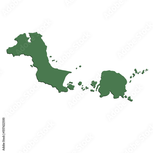 Bangka Belitung Islands Indonesia Map Icon
