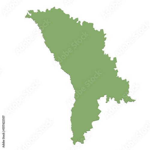 Moldova Country Map Icon