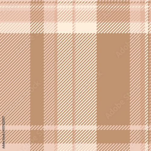 Classic tartan pattern in warm, neutral hues. Perfect for backgrounds, textiles, and autumnal designs. Evokes tradition, comfort, and timeless style.