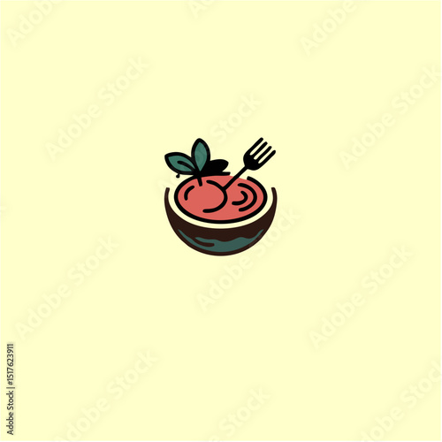 vector illustration of an apple pie