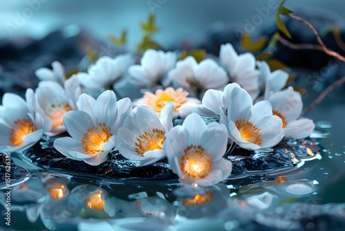 Underwater Flower Ritual Circle