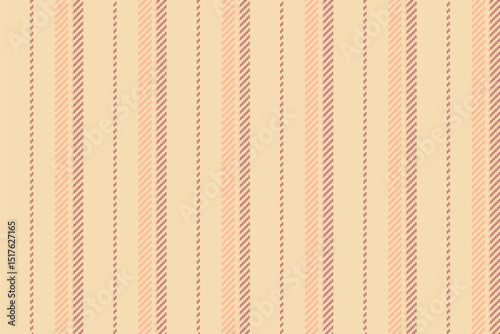 H0s fabric textile vertical, skirt background lines texture. Barriage pattern stripe vector seamless in wheat and orange colors.