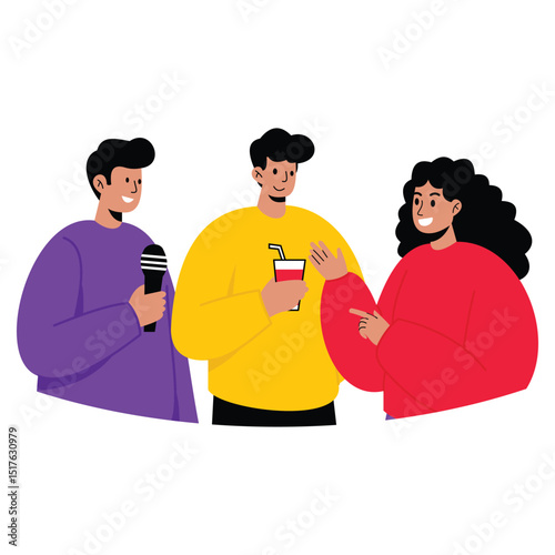 ILLUSTRATION OF SOMEONE TALKING