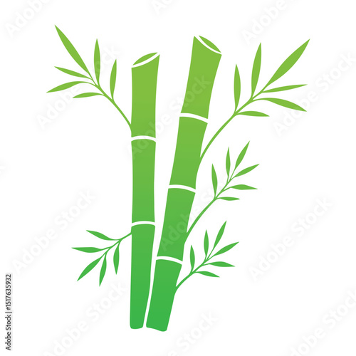Bamboo Icon - Nature, Growth, Eco-Friendly, Sustainability, Design