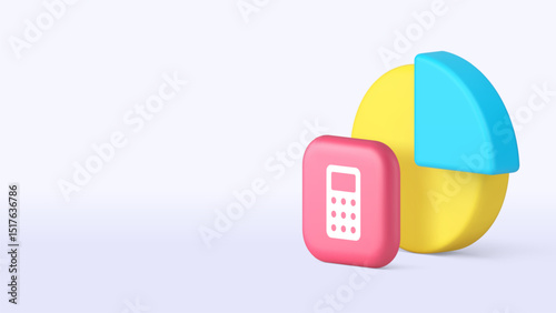 Financial analyzing calculating budget balance money management copy space banner template. Finance analysis statistic and planning accounting bookkeeping investment savings wealth