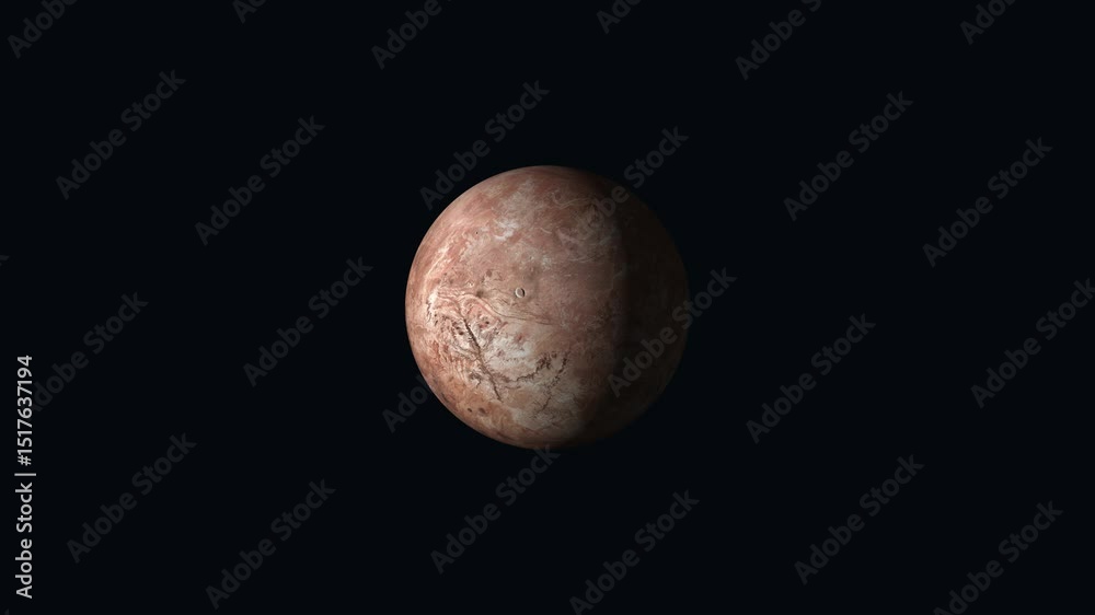 makemake globe loop animation on transparent