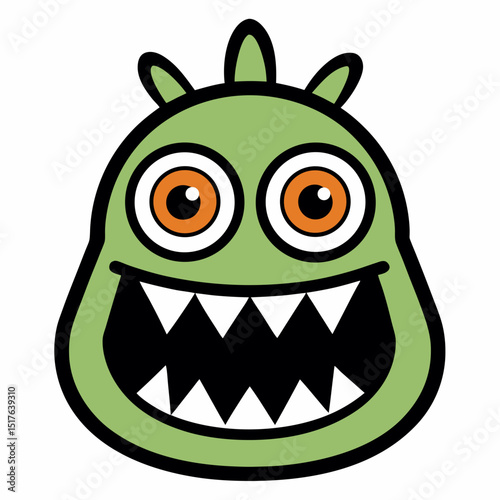 funny green monster