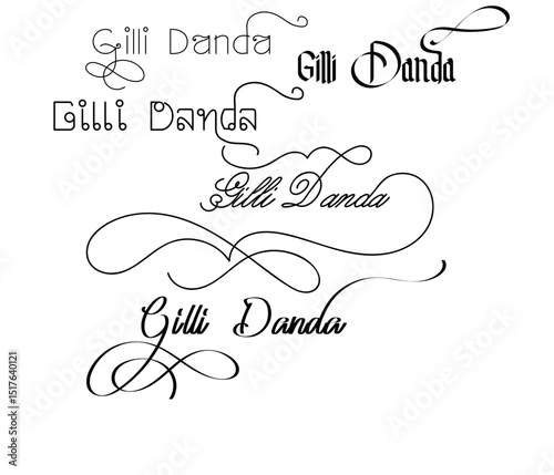 Gilli Danda Monogram Logo: Traditional Indian Sport Emblem Design