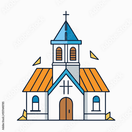 church icon vector illustration