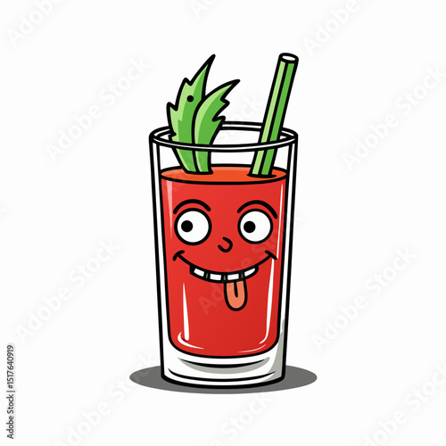 vector illustration of a glass of cola