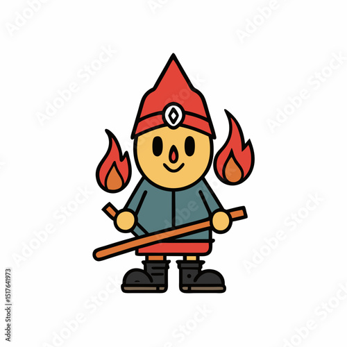 funny cartoon fire
