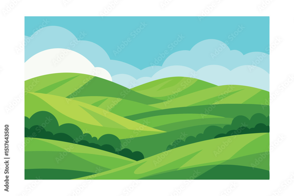 Obraz premium landscape with mountains and blue sky