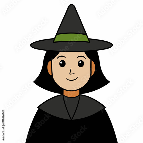 halloween witch with pumpkin
