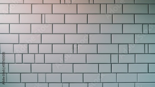 Brick white subway pattern for vintage house interior