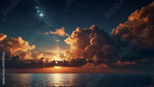 night sky with stars