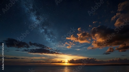 night sky with stars