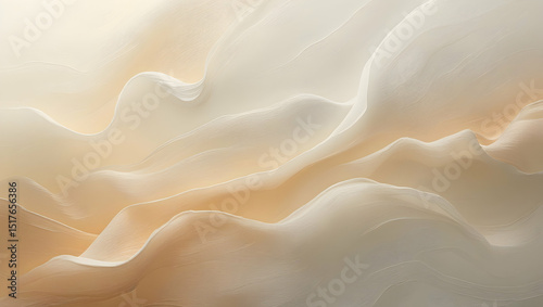 Soft creamy waves gentle curves
