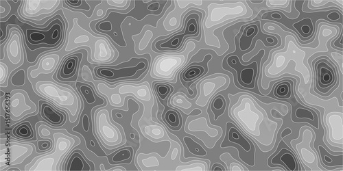 Contour line pattern with smooth repetitive structure

